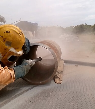 sand-blasting